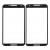 Replacement Front Glass For Google Nexus 6 Black By - Maxbhi Com