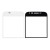 Replacement Front Glass For Blackberry Classic Q20 White By - Maxbhi Com