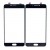 Replacement Front Glass For Samsung Galaxy C7 Pro Black By - Maxbhi Com
