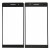 Replacement Front Glass For Huawei Ascend P6 Black By - Maxbhi Com