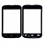Replacement Front Glass For Micromax X853 Black By - Maxbhi Com