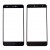 Replacement Front Glass For Bq Aquaris X Black By - Maxbhi Com