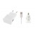 3 In 1 Charging Kit For Zte Blade V9 With Wall Charger Car Charger Usb Data Cable - Maxbhi Com