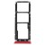 Sim Card Holder Tray For Tecno Mobile Camon X Pro Red - Maxbhi Com