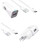 3 In 1 Charging Kit For Kenxinda W5 With Wall Charger Car Charger Usb Data Cable - Maxbhi Com