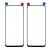 Replacement Front Glass For Realme 6 Black By - Maxbhi Com