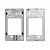 Lcd Frame Middle Chassis For Lenovo Tab 2 A850 White By - Maxbhi Com