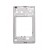 Lcd Frame Middle Chassis For Lenovo Tab 2 A850 White By - Maxbhi Com