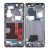 Lcd Frame Middle Chassis For Oppo Find X2 Pro Black By - Maxbhi Com