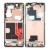 Lcd Frame Middle Chassis For Oppo Find X2 Pro White By - Maxbhi Com