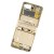 Lcd Frame Middle Chassis For Samsung Galaxy Z Flip Gold By - Maxbhi Com