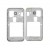 Lcd Frame Middle Chassis For Samsung Core Prime Smg360f Silver By - Maxbhi Com
