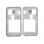 Lcd Frame Middle Chassis For Samsung Galaxy Core Prime Ve Silver By - Maxbhi Com