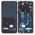 Lcd Frame Middle Chassis For Oppo R15 White By - Maxbhi Com