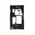 Lcd Frame Middle Chassis For Nokia Asha 503 White By - Maxbhi Com