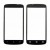 Replacement Front Glass For Htc Z520e Black By - Maxbhi Com