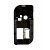 Lcd Frame Middle Chassis For Nokia 7610 Black By - Maxbhi Com