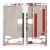 Lcd Frame Middle Chassis For Huawei Ascend P6 With Dual Sim White By - Maxbhi Com