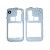 Lcd Frame Middle Chassis For Samsung Galaxy S Plus I9001 White By - Maxbhi Com