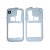 Lcd Frame Middle Chassis For Samsung Galaxy S Plus I9101 White By - Maxbhi Com