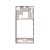 Lcd Frame Middle Chassis For Sony Xperia J St26i Pink By - Maxbhi Com