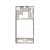 Lcd Frame Middle Chassis For Sony Xperia J St26a Pink By - Maxbhi Com
