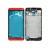 Lcd Frame Middle Chassis For Htc M7 Red By - Maxbhi Com