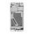 Lcd Frame Middle Chassis For Huawei Honor 6a Pro Silver By - Maxbhi Com