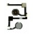 Home Button Complete For Apple Ipad Air 2 Silver By - Maxbhi Com