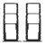 Sim Card Holder Tray For Nokia 2 4 Black - Maxbhi Com