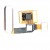 Home Button Complete For Xiaomi Mi 5c Rose Gold By - Maxbhi Com