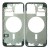 Lcd Frame Middle Chassis For Apple Iphone 12 Pro Blue By - Maxbhi Com