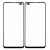 Replacement Front Glass For Infinix Zero 8 Black By - Maxbhi Com