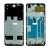 Lcd Frame Middle Chassis For Huawei Y7a Black By - Maxbhi Com
