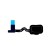 Fingerprint Sensor Flex Cable For Samsung Galaxy A6 Plus 2018 Black By - Maxbhi Com