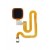 Fingerprint Sensor Flex Cable For Vivo V7 Plus White By - Maxbhi Com