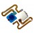 Fingerprint Sensor Flex Cable For Vivo V15 Blue By - Maxbhi Com
