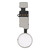 Fingerprint Sensor Flex Cable For Apple Iphone 8 White By - Maxbhi Com