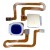 Fingerprint Sensor Flex Cable For Vivo Z1 Pro Blue By - Maxbhi Com
