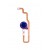Fingerprint Sensor Flex Cable For Huawei Honor 8c Blue By - Maxbhi Com