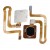 Fingerprint Sensor Flex Cable For Vivo Y83 Black By - Maxbhi Com
