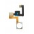 Fingerprint Sensor Flex Cable For Nokia 7 White By - Maxbhi Com