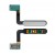 Fingerprint Sensor Flex Cable For Samsung Galaxy Fold Silver By - Maxbhi Com