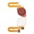 Fingerprint Sensor Flex Cable For Motorola Moto E7 Power White By - Maxbhi Com
