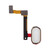 Fingerprint Sensor Flex Cable For Oppo R9s White By - Maxbhi Com