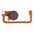 Fingerprint Sensor Flex Cable For Sony Xperia Xa2 Pink By - Maxbhi Com