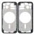 Lcd Frame Middle Chassis For Apple Iphone 13 Black By - Maxbhi Com