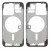 Lcd Frame Middle Chassis For Apple Iphone 13 Pro Black By - Maxbhi Com
