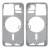 Lcd Frame Middle Chassis For Apple Iphone 13 Pro Silver By - Maxbhi Com