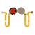 Fingerprint Sensor Flex Cable For Motorola One Hyper Amber By - Maxbhi Com